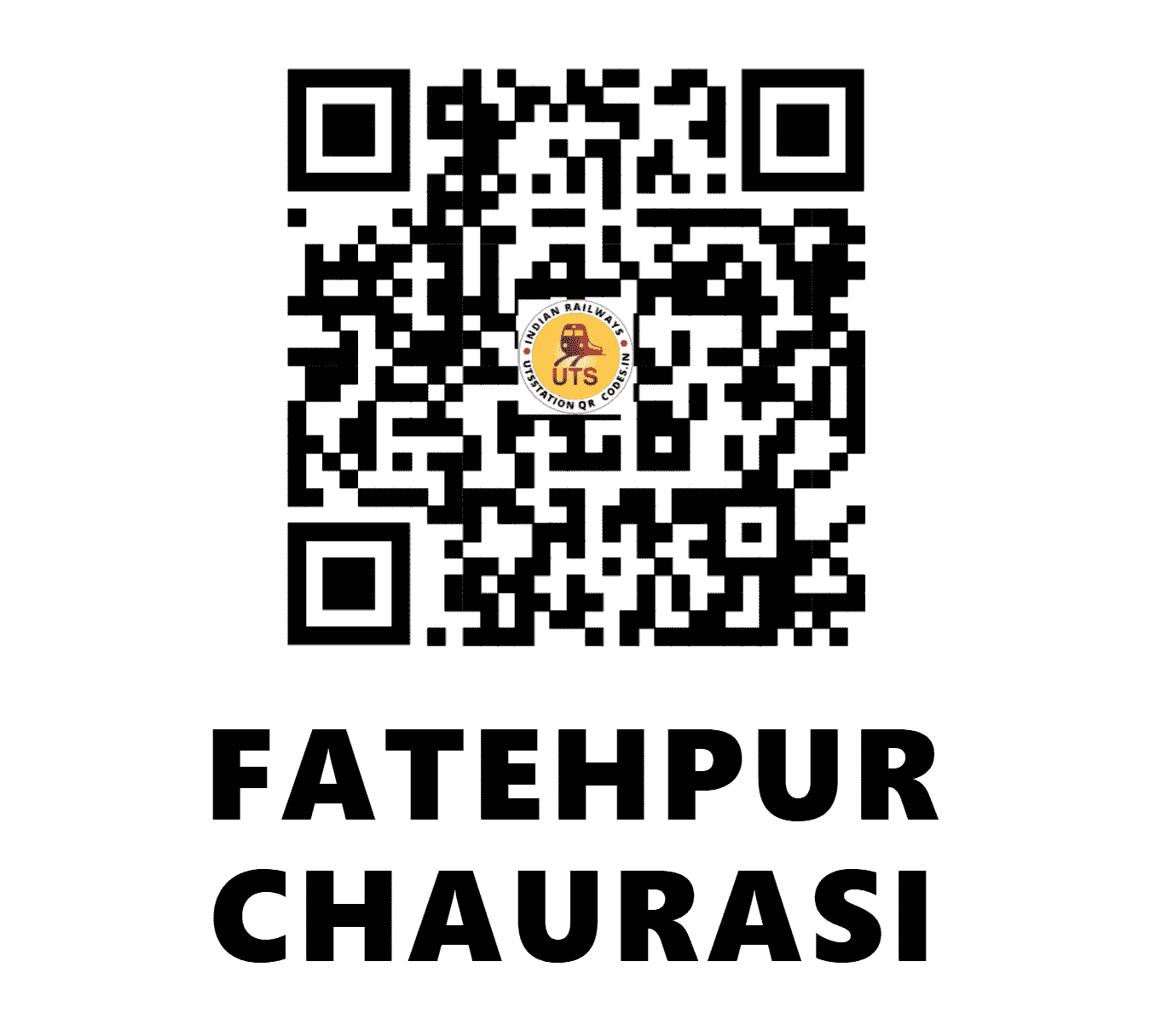 UTS QR Code for FATEHPUR CHAURASI - FTC - NR (UTTAR PRADESH)